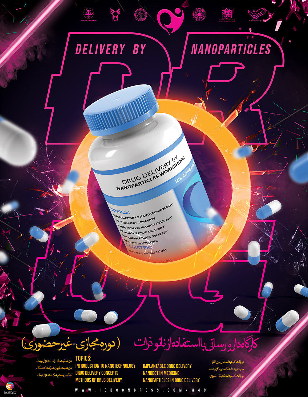 Ø·Ø±Ø§Ø­ÛŒ Ù¾ÙˆØ³ØªØ± Ø¯Ø§Ø±ÙˆØ±Ø³Ø§Ù†ÛŒ Ø¨Ø§ Ø§Ø³ØªÙØ§Ø¯Ù‡ Ø§Ø² Ù†Ø§Ù†Ùˆ Ø°Ø±Ø§Øª